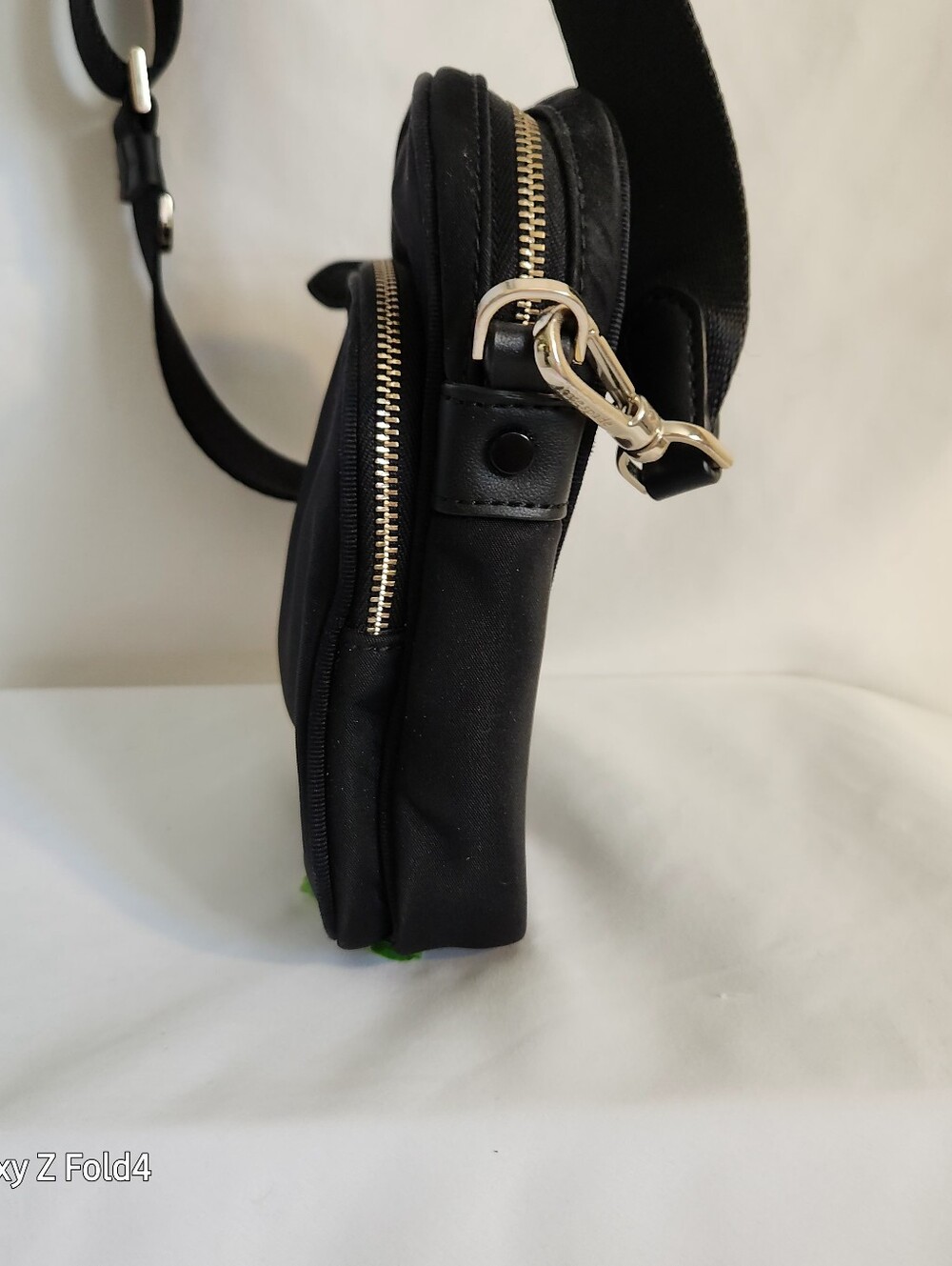 Kate Spade Black Nylon Mini Crossbody Pouch with Gold Logo - Picture 3 of 8